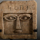 Small Iconic Stele With Eyebrows