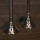 Pair of Chic Silvered Holders “The Crest”