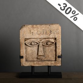 Small Iconic Stele with Eyebrows